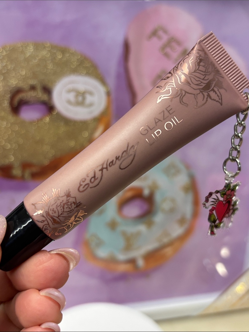 Ed Hardy Glaze Lip Oil - Rose Nude 🆕